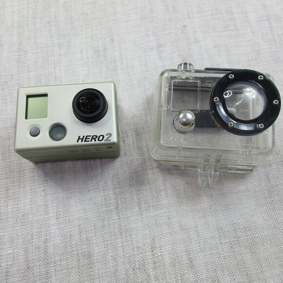 pre owned Go Pro Hero 2 & Lightdow 1080P Sports Action Cameras w/ Mounting - Picture 13 of 16